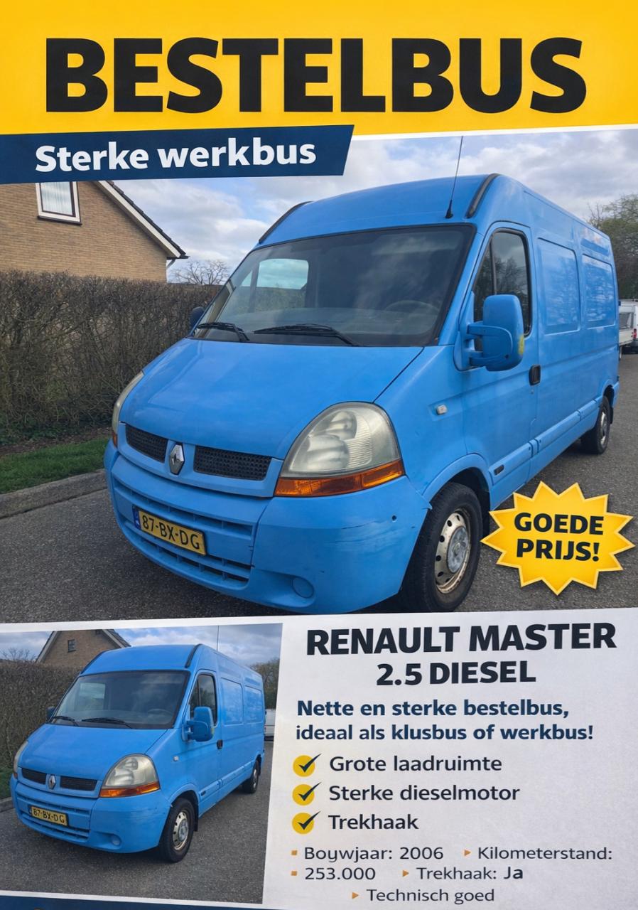RENAULT MASTER 3.5T L2H2 2.5 DCI 115