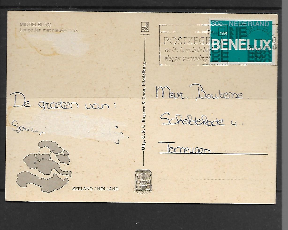 Ansichtkaart   A 147  Groeten uit Middelburg