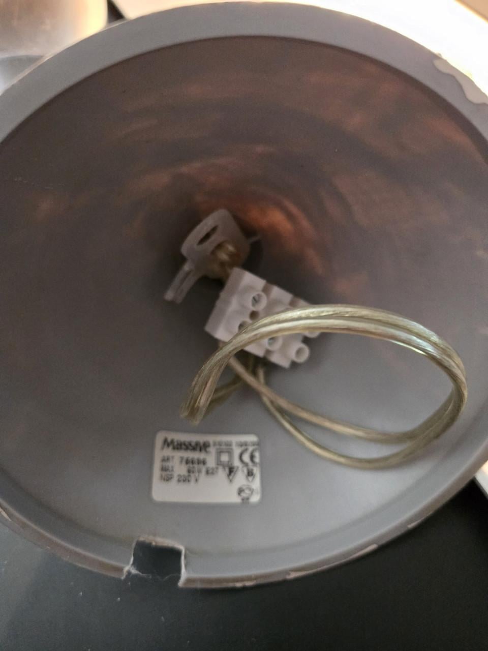 Moderne glazen hanglamp Massive 75696 Hoog 25 cm