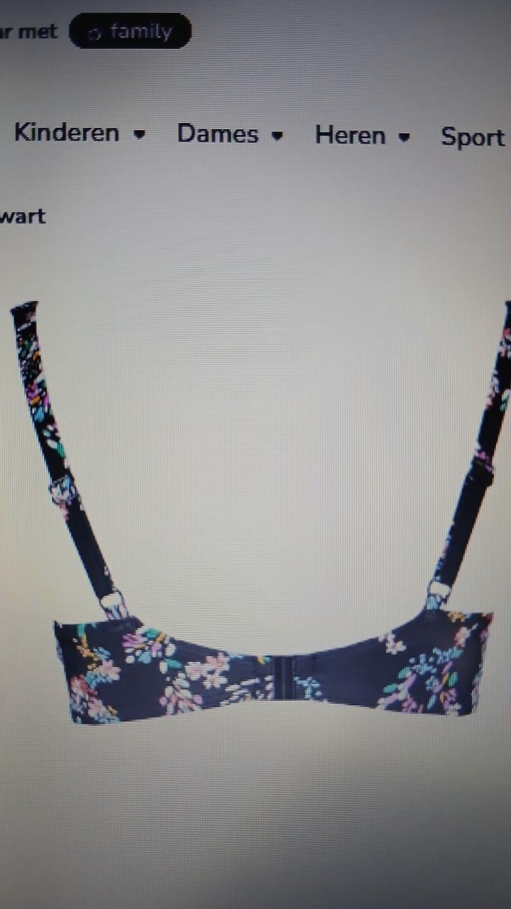 Bikini nieuw zwart +kleuren B80 beugelbikini 42 petite fleur