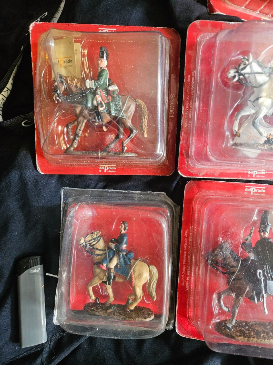 Vintage tinnen beeldjes Del Prado in totaal nog 9 stuks nieuw in de doos