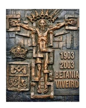 GESIGNEERDE BRONZEN HEDENDAAGSE CRUCIFIX