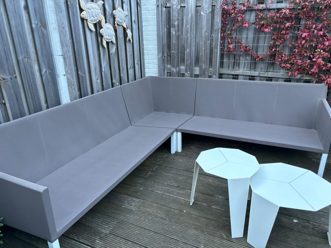 Tuin zithoek 225x255 taupe