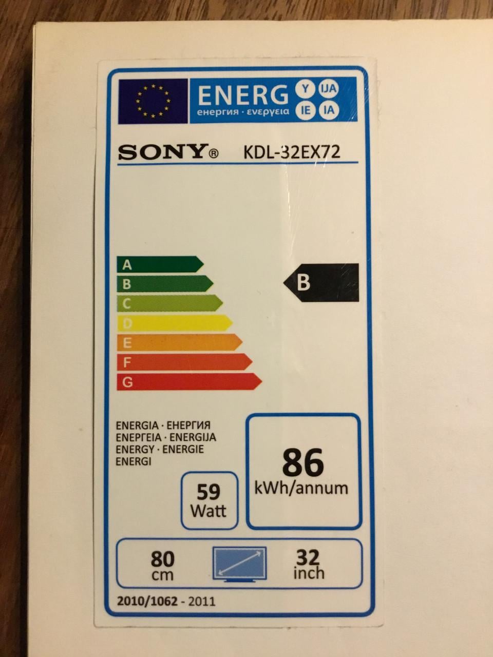 Colour TV SONY LCD 32” BRAVIA incl. CHROMECAST
