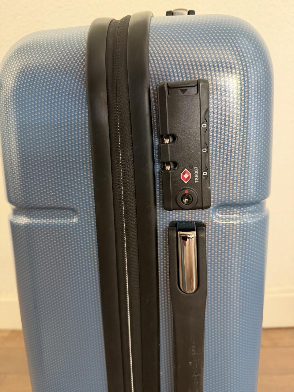 Hardcase handbagage trolley ANWB blauw met slot