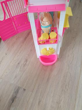 (vintage) Barbie paardenstal met paard