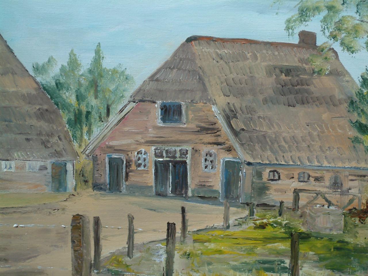 Donkere luchten boven de visserij  -en boerderij