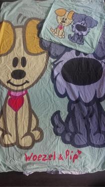 Overtrek + sloop Woezel en Pip 1 persoons