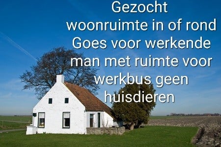 Gezocht Woonruimte