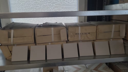 3030-351 ca 5 m² Mosa antislip tegels, 10x10 cm, grijs