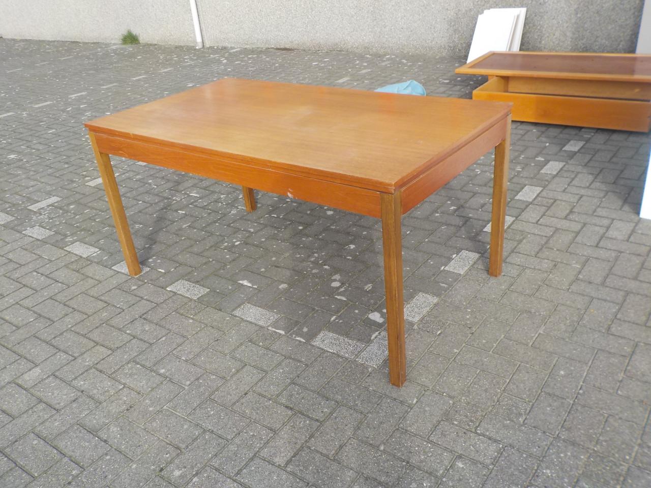 Grote verlengbare mooie kwaliteit jaren '70 tafel in zeer goede staat