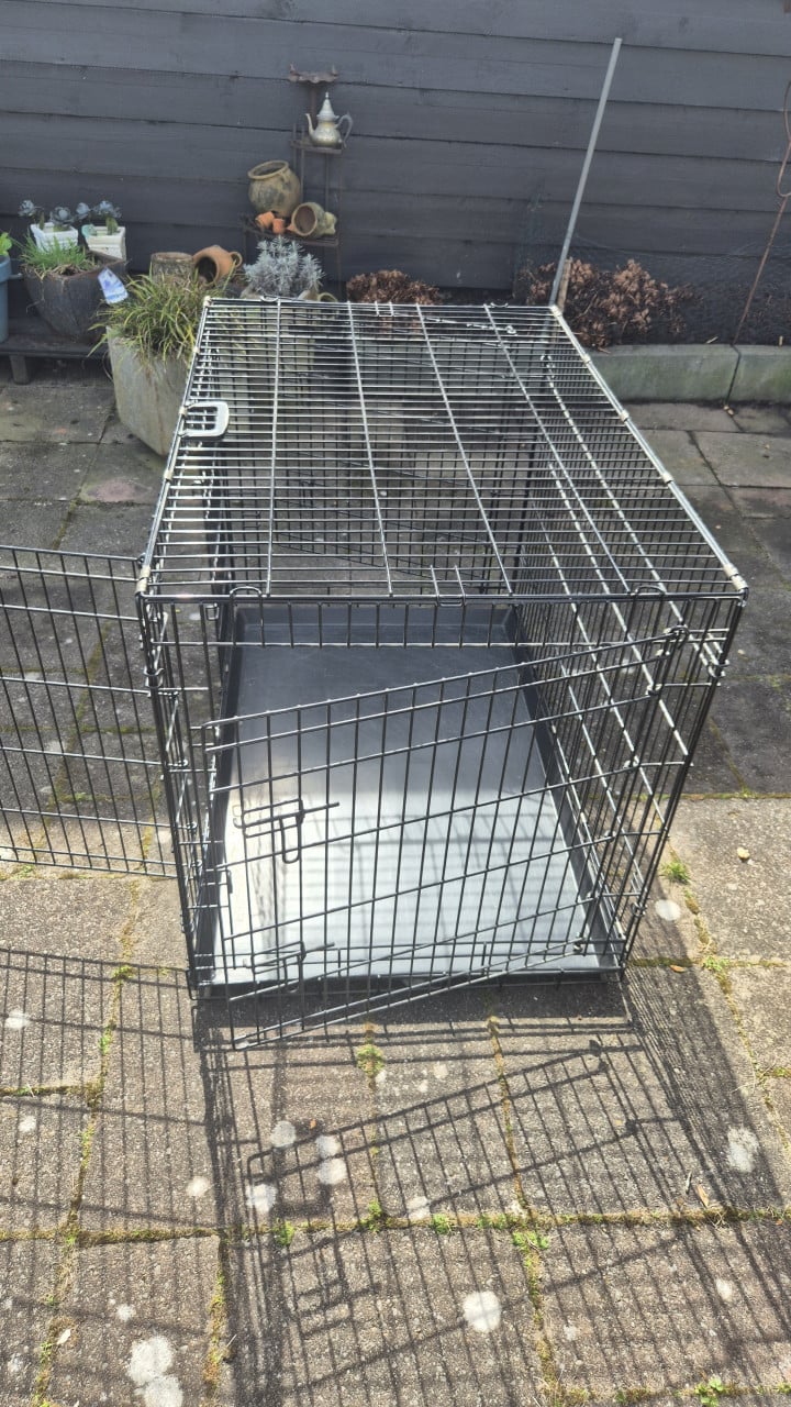 Opvouwbare honden bench.