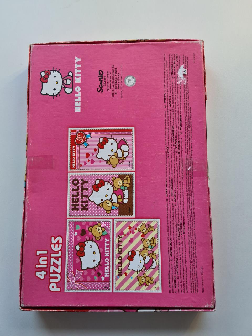 Hello Kitty 4-in-1 puzzelset voor 3+