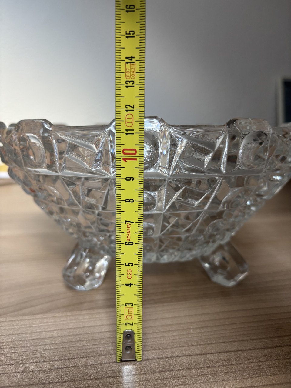 Glazen schaal 22x11 cm