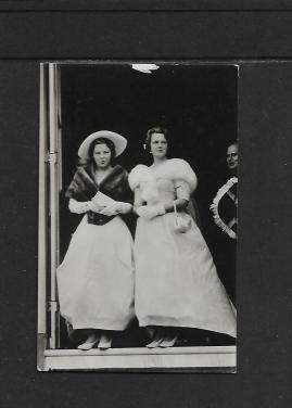 Ansichtkaart  A  1123  Prins Beatrix en Irene  Prinsjesdag  1958