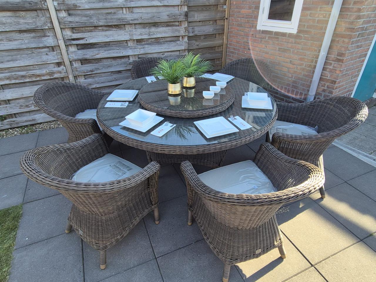 4SO Dining tuinset met Nieuwe kussens ZGAN