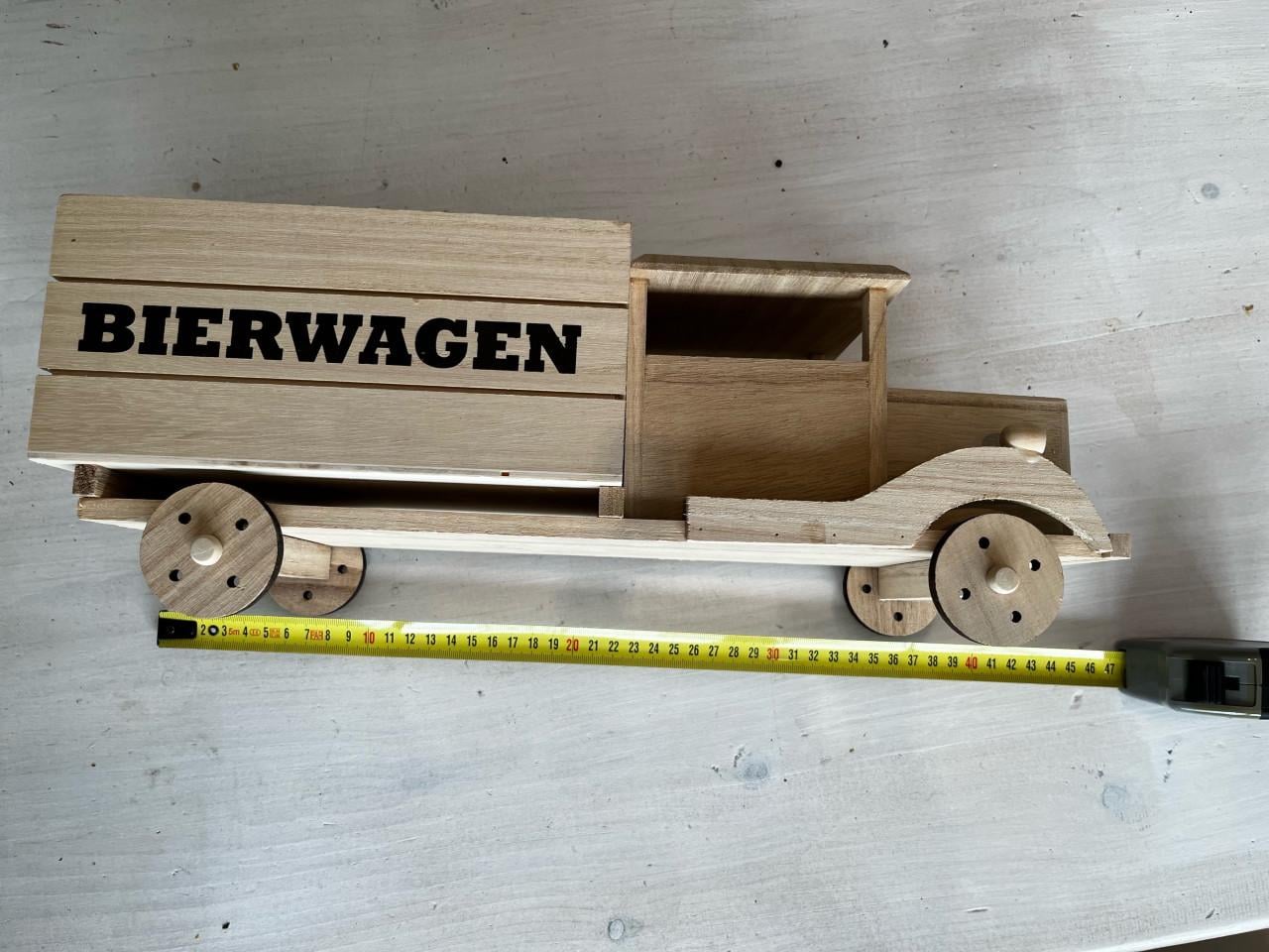 Houten bierwagen (kadotip)