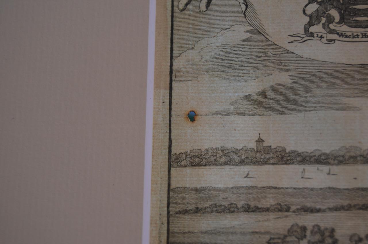 Kopergravure 'De heerlycheyt van Cruningen' Smallegange 1696