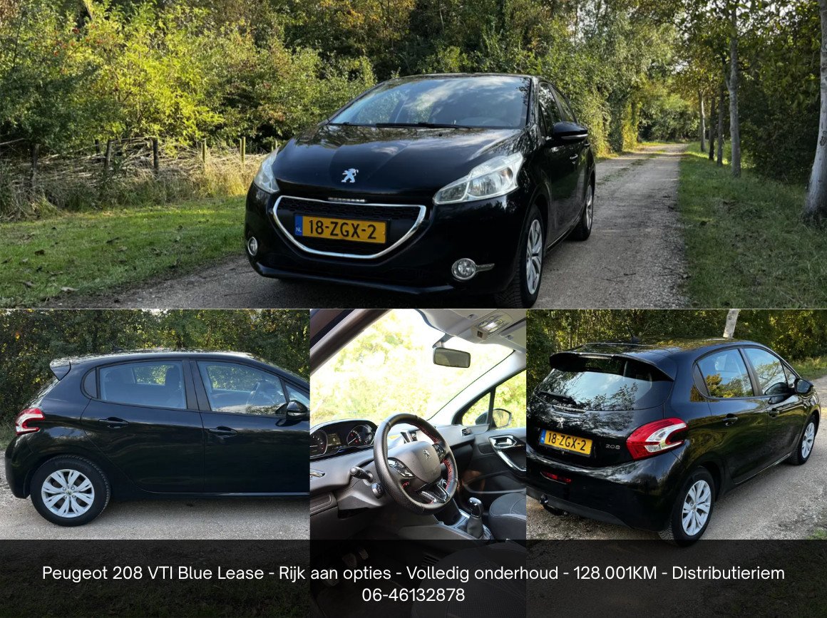 Peugeot 208 1.2 VTI Blue Lease | Veel opties | Top staat |