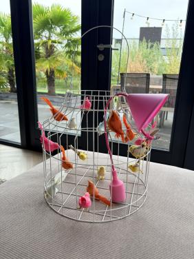 Dutch Dilight hanglamp met kleurrijke vogeltjes – eyecatcher