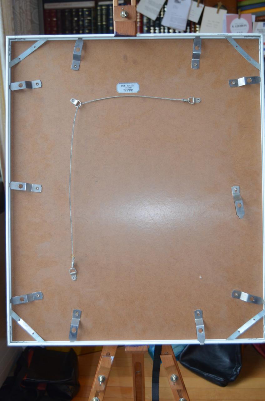 Litho 'Jockey te paard' Twan vd Vorstenbosch, gesigneerd