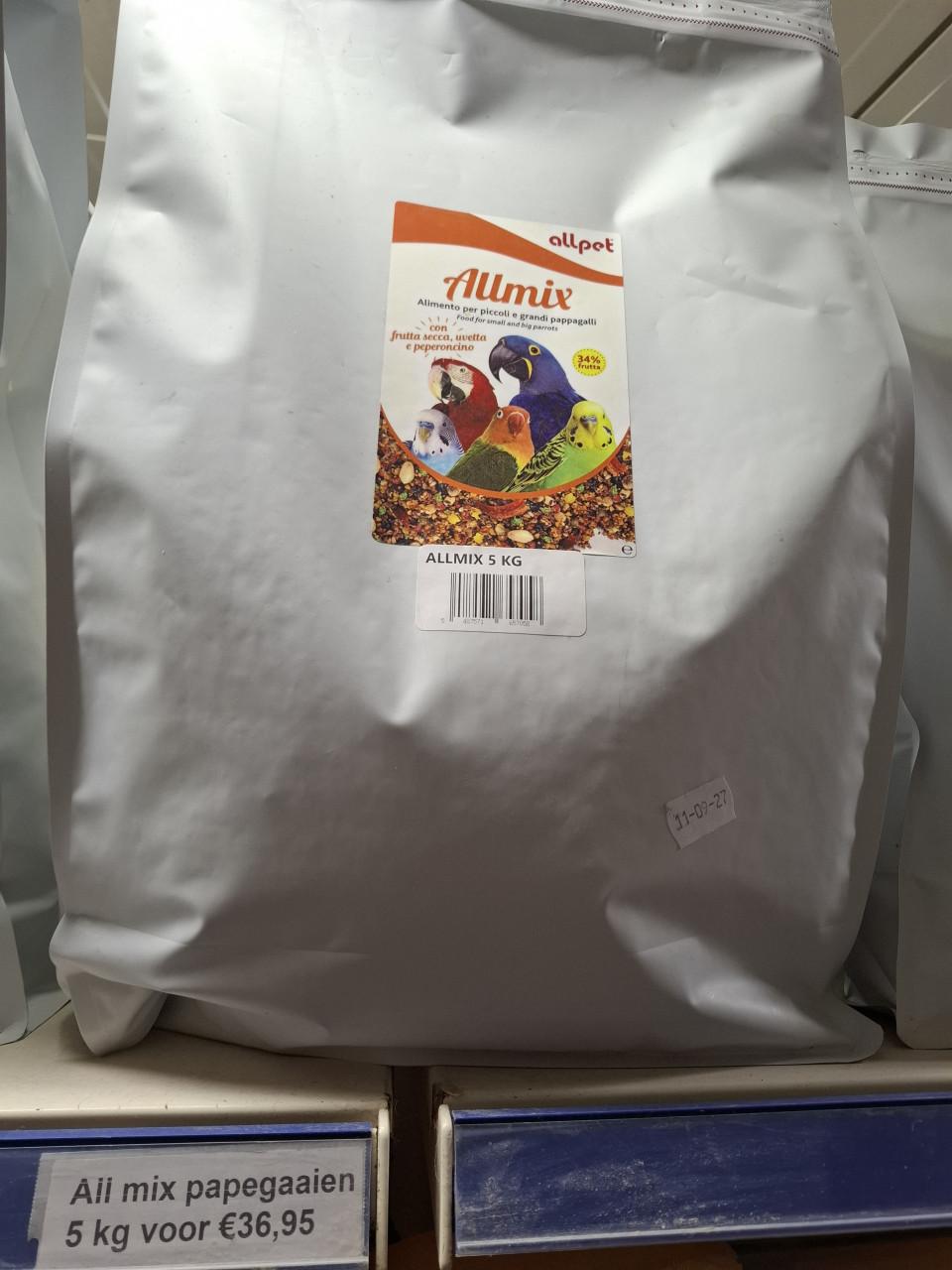 All-mix voor papegaaien/grote parkieten