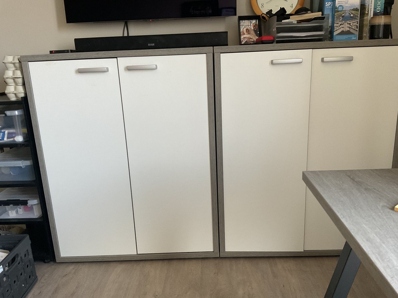 Bureau(tafel( en 2 kasten