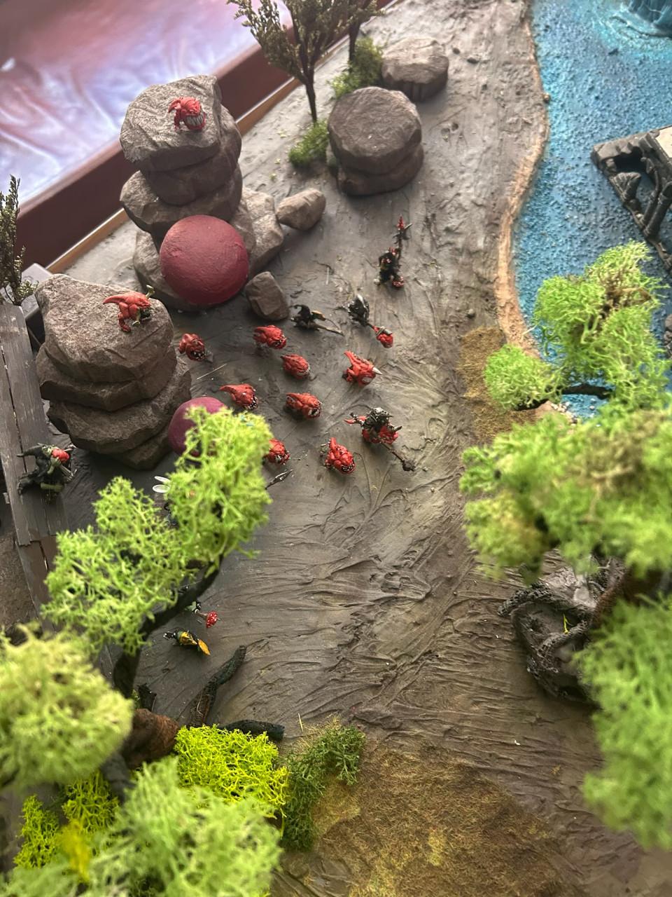 Uniek Meesterwerk: Handgemaakt Warhammer Diorama / Speelbord!