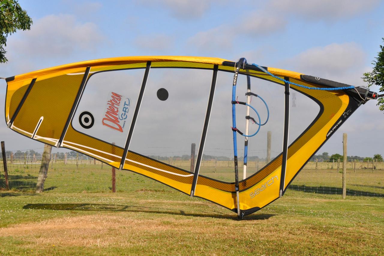 5.0 m2 NeilPryde Search set (zeil, mast, giek, mastvoet)