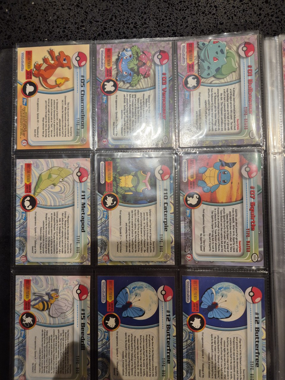 Oude pokemon verzameling 1999