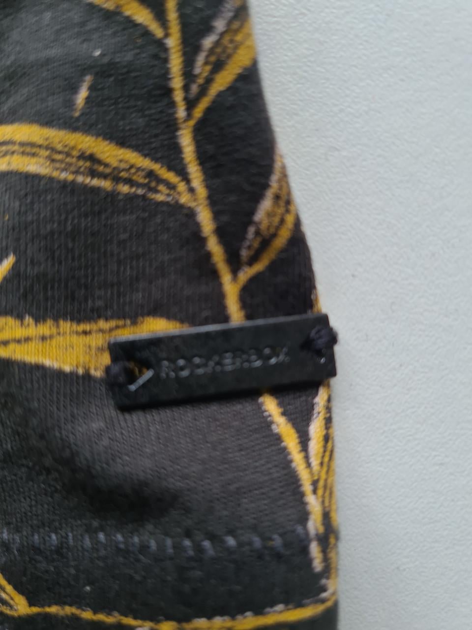 Rockerbox zwart / okergeel T-shirt  Maat XL