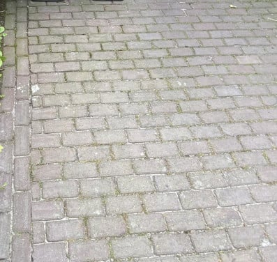 15m2 oude gebakken klinkerkeien.