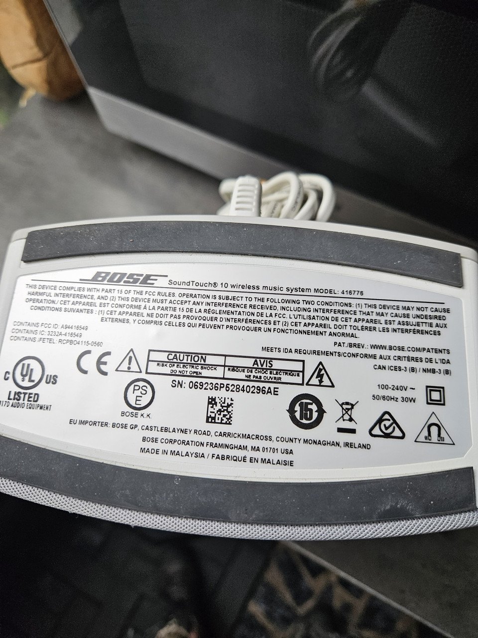 Werkende Bose SoundTouch 10 Speaker bluetooth met afstandsbediening