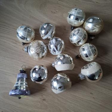 Oude Glas Kerstballen