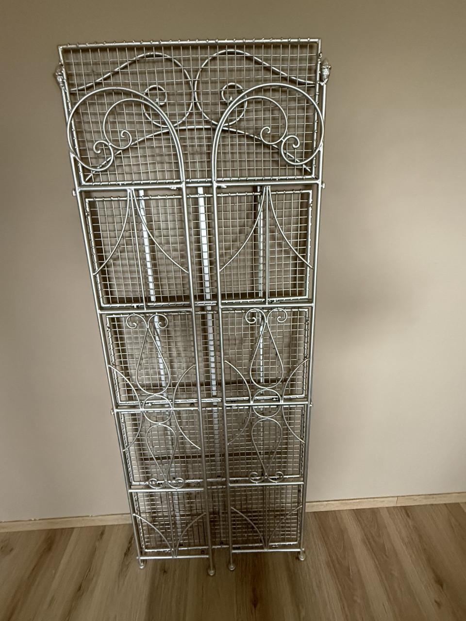 Metalen zilverkleurig opvouwbaar rek