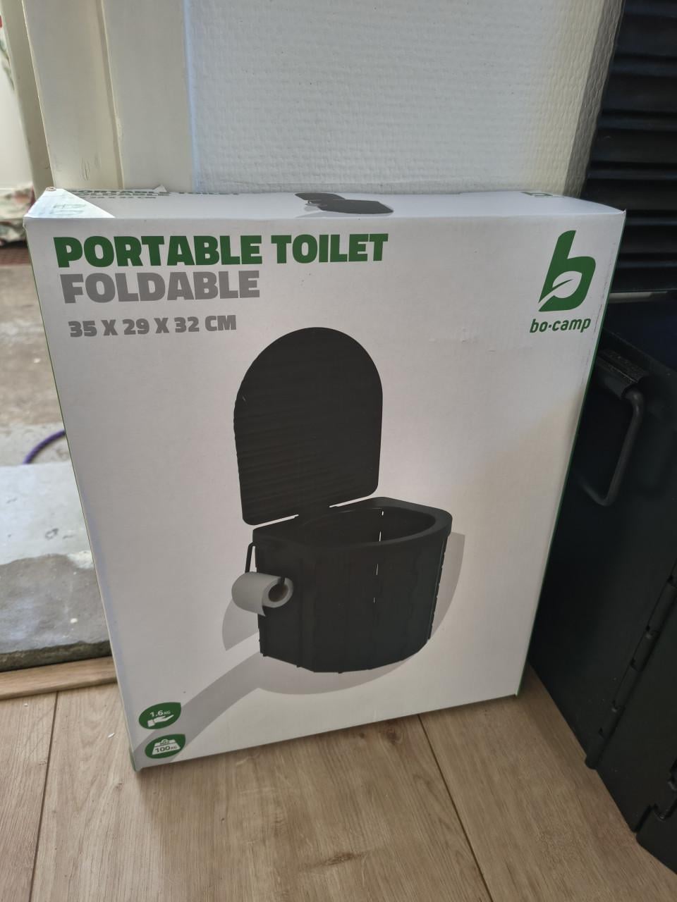 Bo-camp portable toilet. Camping wc opvouwbaar kampeertoilet