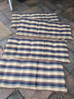 4 kussens voor in een tuinstoel
