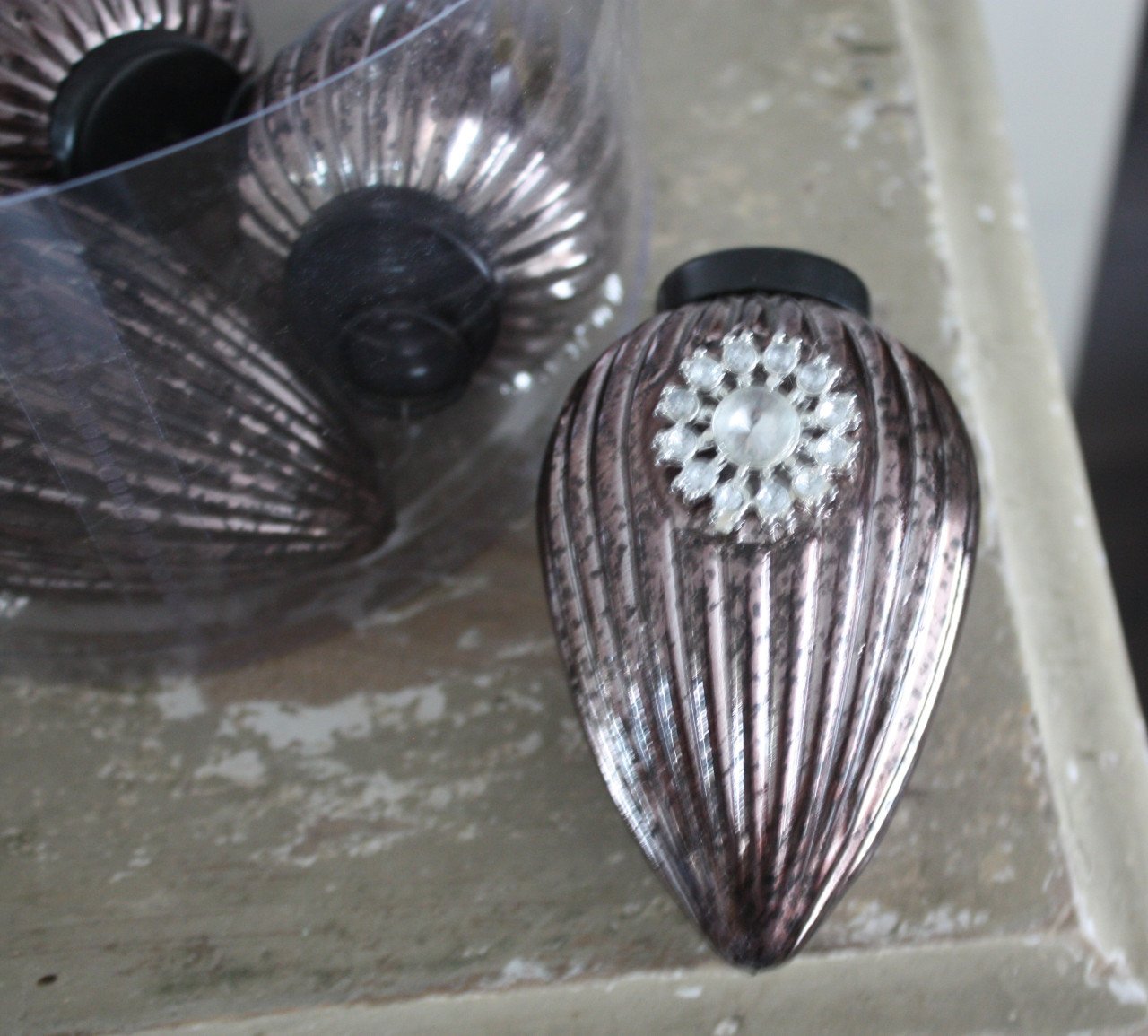 Set van 4 mooie glazen pegels