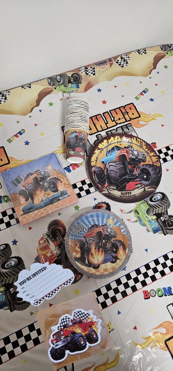 Monster Truck Verjaardag Versiering