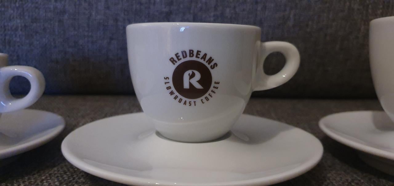 Koffiekopjes/schoteltje  Redbeans 10 stuks