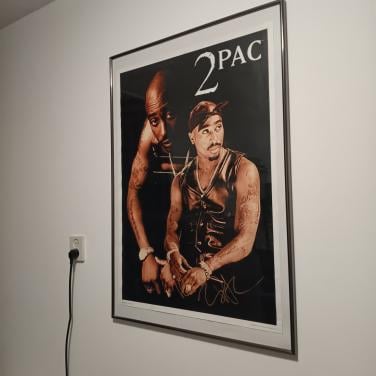 2pac poster met lijst