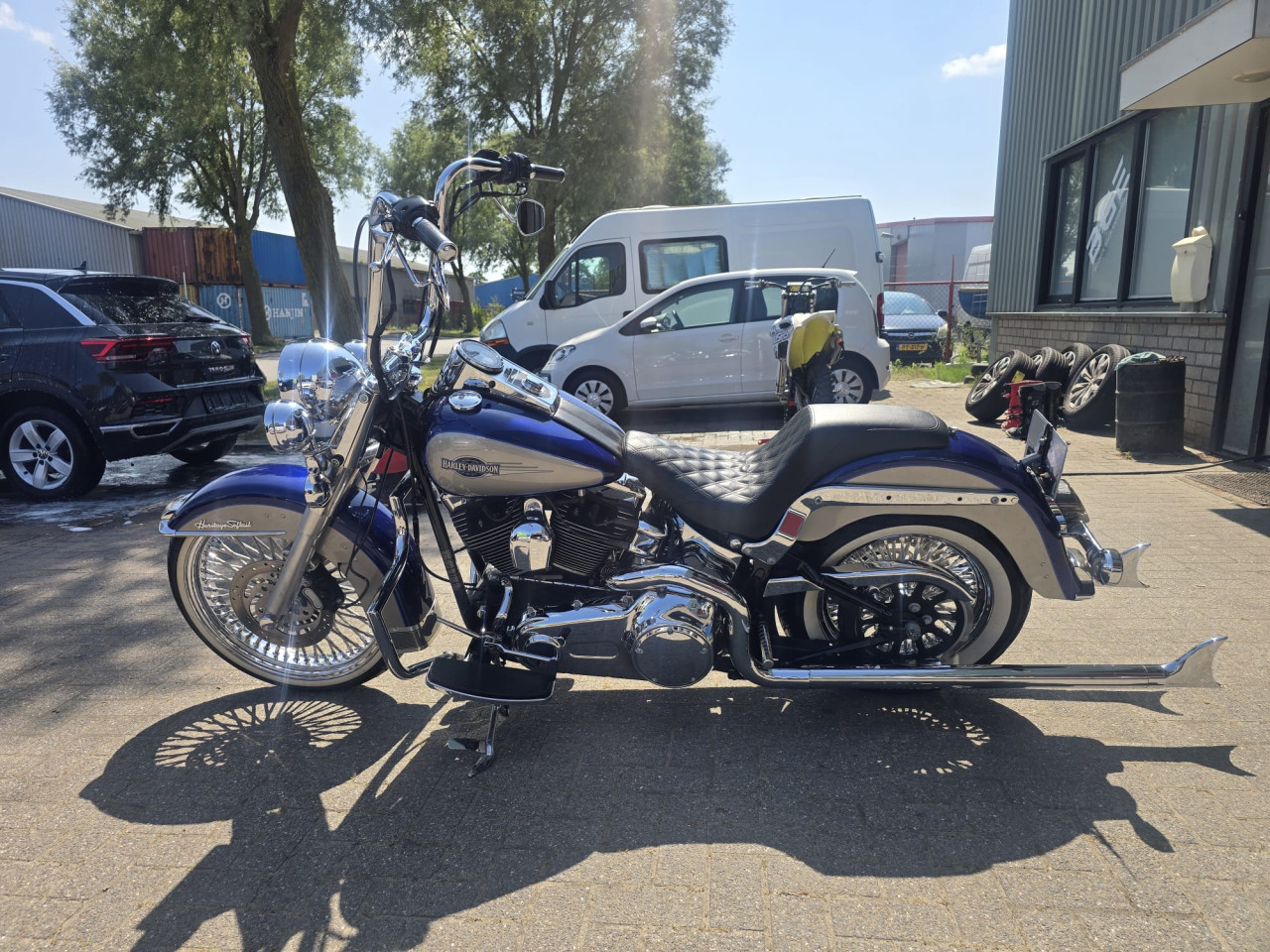 Harley Davidson Heritage Softail Mexican style.