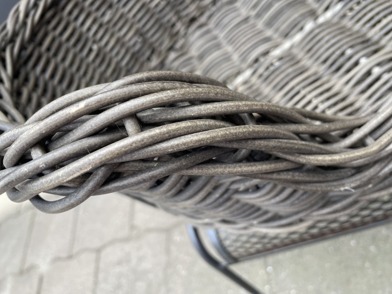 NIEUWE BOONE Mand Taupe prachtig materiaal/afwasbaar/hygienisch!!