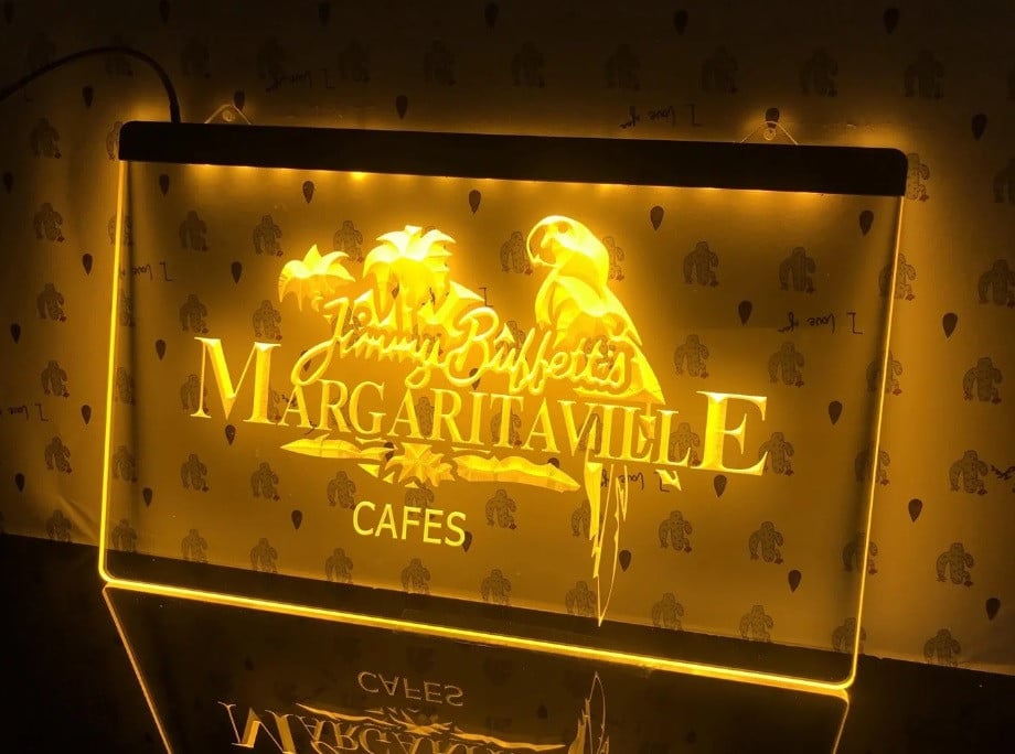 Margaritaville LED bord Jimmy Buffett, nieuw, multicolour