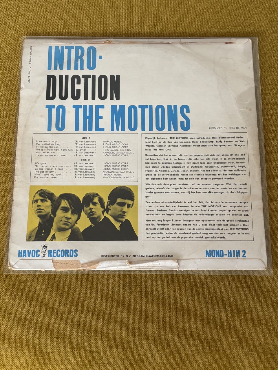 The Motions - Introduction To The Motions (LP, Mono)