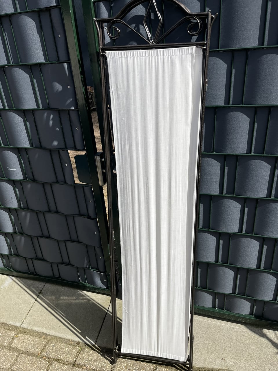 Kamerscherm, metalen frame