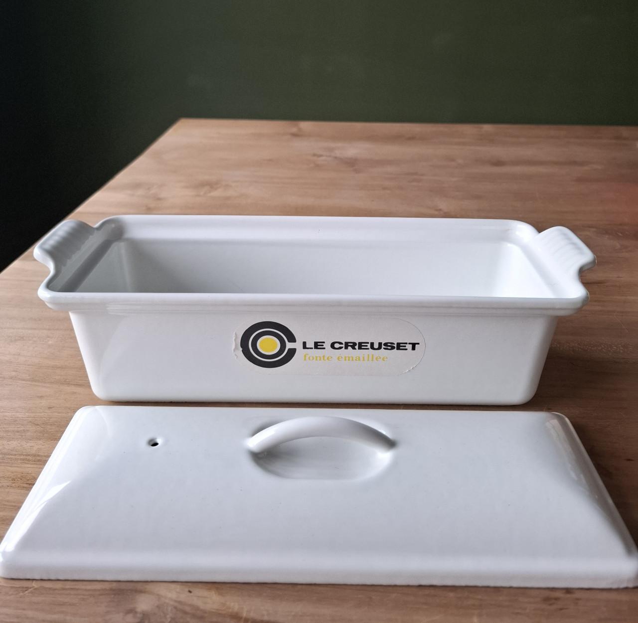 Le Creuset wit emaille terrine binnenmaat 26cm x 8cm