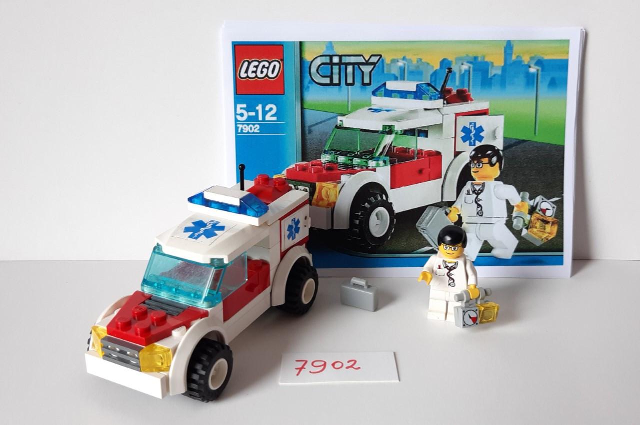 Lego City 7902: ziekenhuis, ambulance, ziekenauto