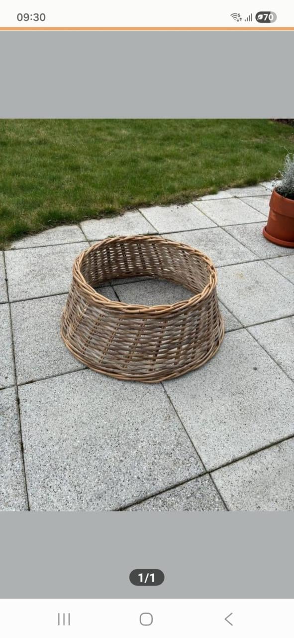 Rieten kerstboomstandaard