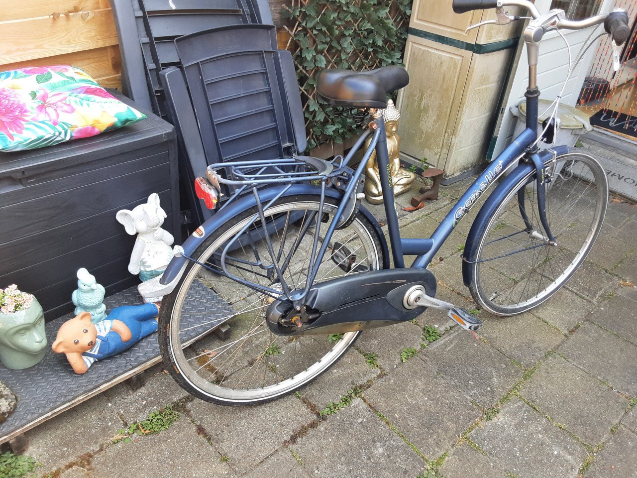 Gazelle damesfiets, 7 speed, rollerbrake rem
